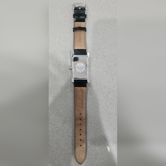 Women's Emporio Armani Watch Classic Black/Leather 34x29 mm - Picture 4 of 5